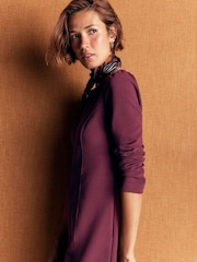Boden Purple Marla Panel Ottoman Dress - Image 3 of 6