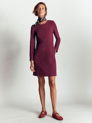 Boden Purple Marla Panel Ottoman Dress - Image 4 of 6