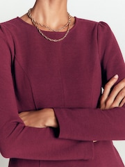 Boden Purple Marla Panel Ottoman Dress - Image 5 of 6