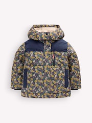 Boden Blue Borg Lined Puffer Coat - Image 1 of 4