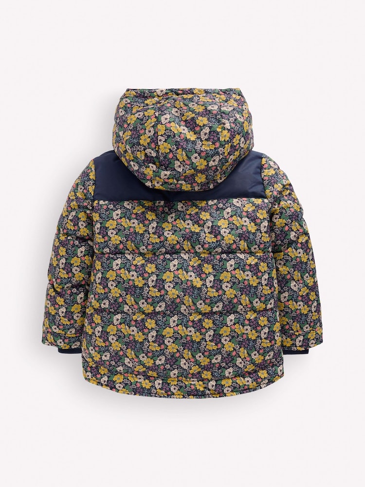 Boden Blue Borg Lined Puffer Coat - Image 2 of 4 Boden Blue Borg Lined Puffer Coat - Image 2 of 4