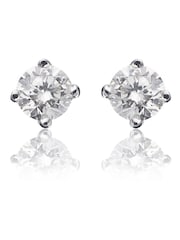Beaverbrooks White Gold 18ct Diamond Stud Earrings - Image 1 of 3