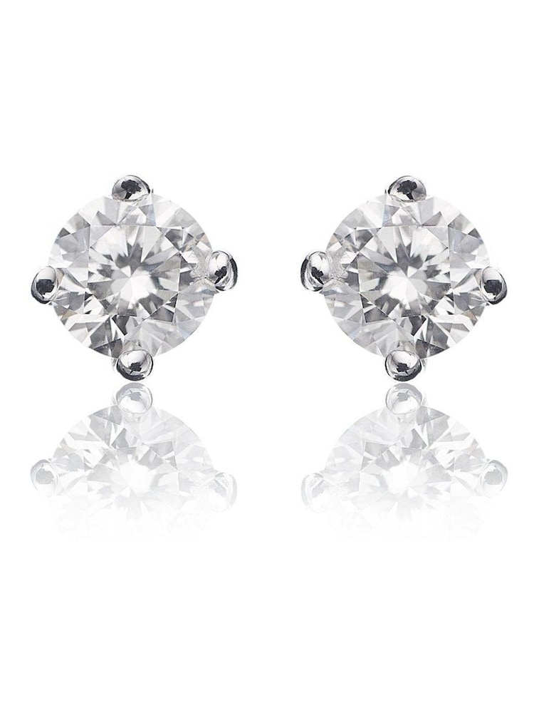 Beaverbrooks White Gold 18ct Diamond Stud Earrings - Image 1 of 3