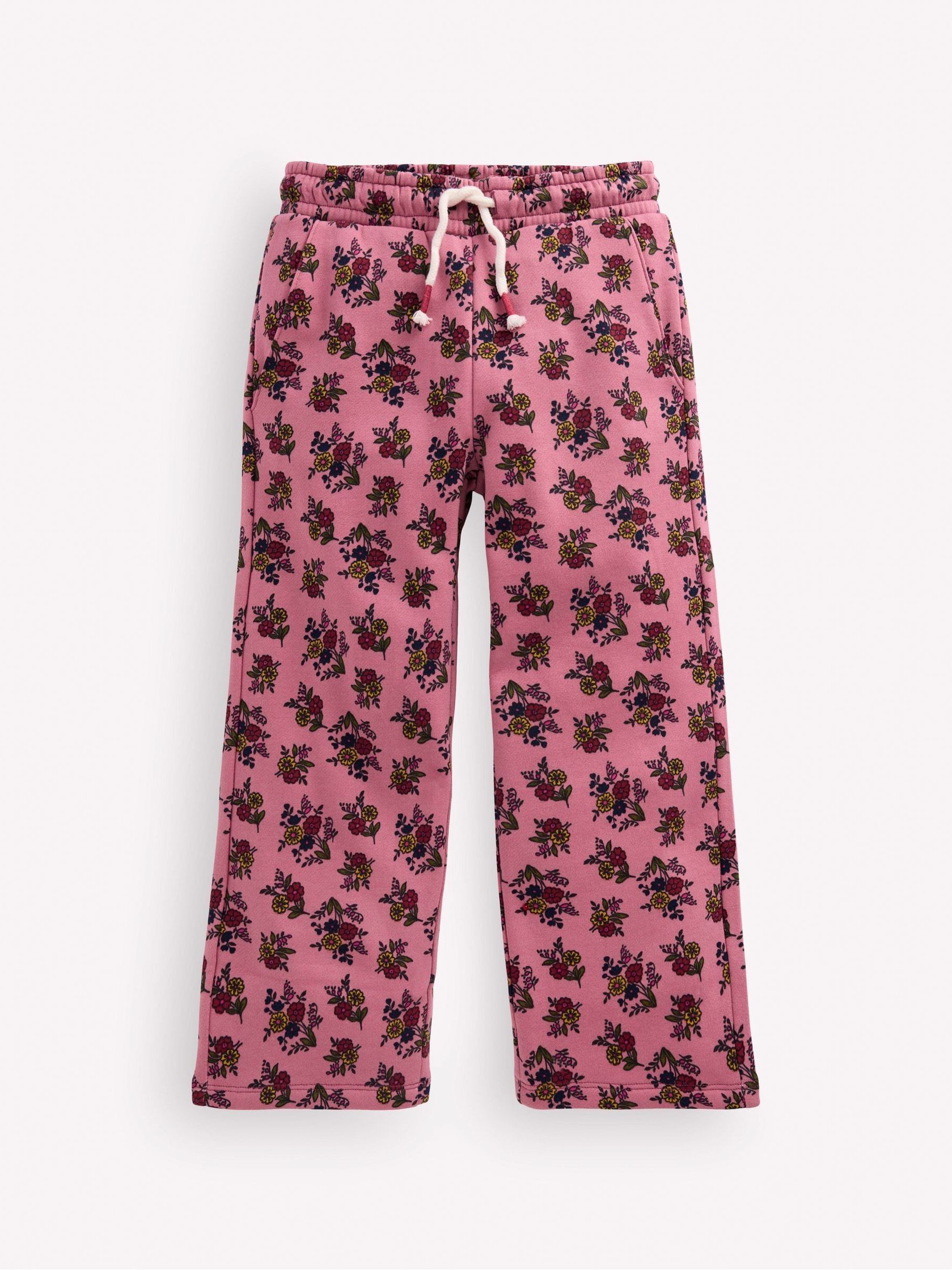 Boden Girls Pink Wide Leg Printed Jogger - Size 13-14 Years - Image 2