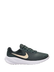 Nike Dark Green Revolution 7 Road Running Trainers - Image 1 of 12