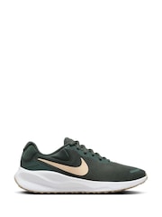 Nike Dark Green Revolution 7 Road Running Trainers - Image 3 of 12