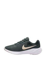 Nike Dark Green Revolution 7 Road Running Trainers - Image 4 of 12