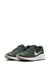 Nike Dark Green Revolution 7 Road Running Trainers - Image 5 of 12