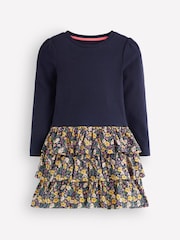 Boden Blue Cora Jersey RaRa Dress - Image 1 of 3