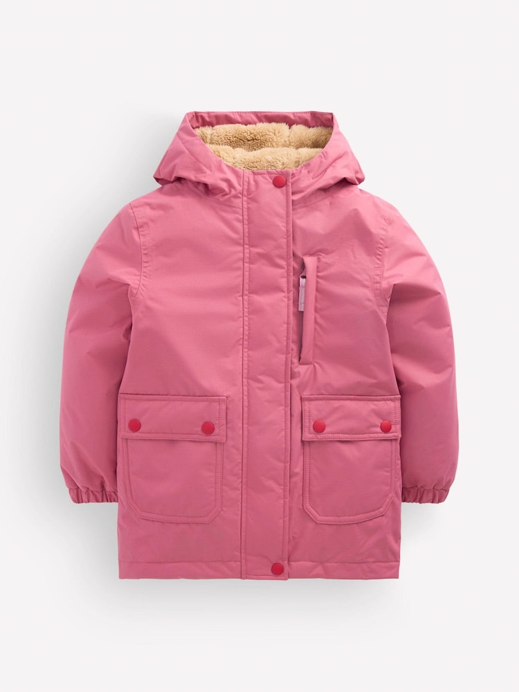 Boden Pink 4-in-1 Waterproof Coat - Image 1 of 3 Boden Pink 4-in-1 Waterproof Coat - Image 1 of 3
