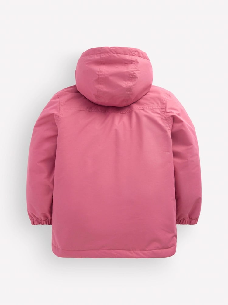 Boden Pink 4-in-1 Waterproof Coat - Image 2 of 3 Boden Pink 4-in-1 Waterproof Coat - Image 2 of 3