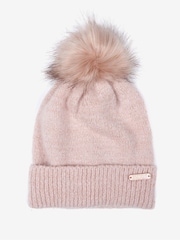 Barbour® International Sparkle Knitted Pom Bobble hat - Image 1 of 4