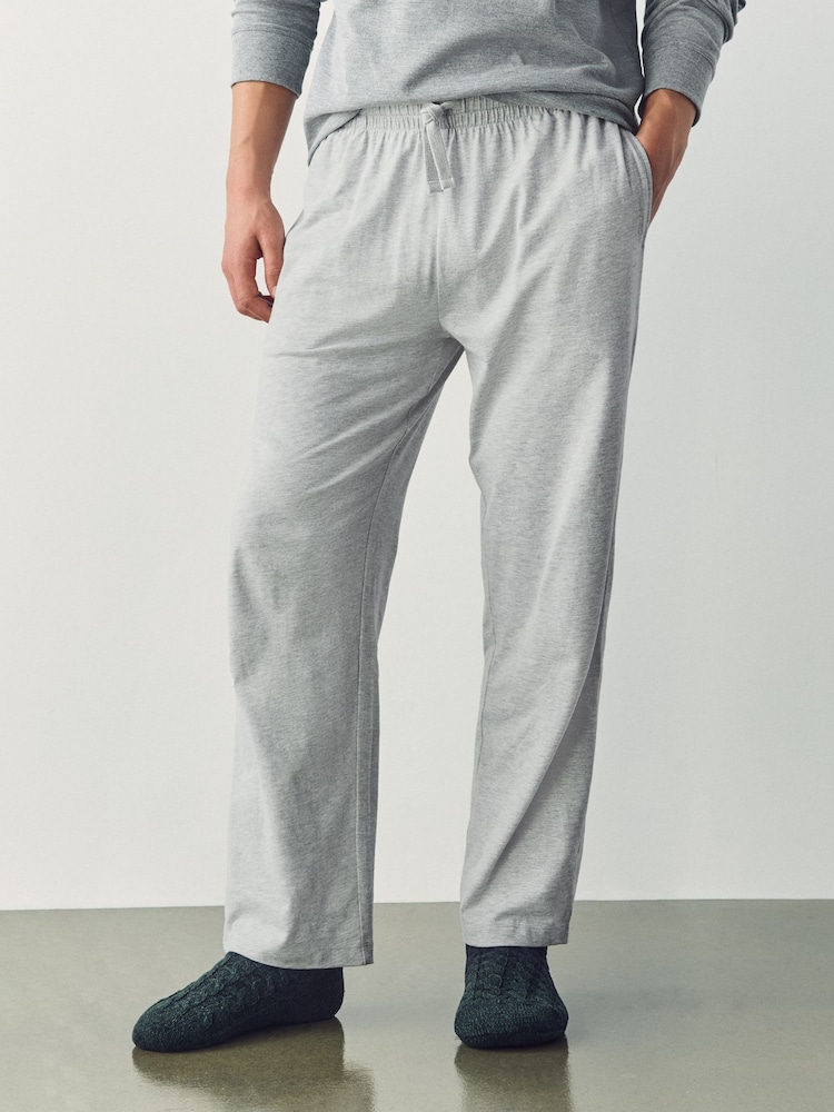 Red Check/Grey Check Jersey Pyjama Bottoms 2 Pack - Image 2 of 10 Red Check/Grey Check Jersey Pyjama Bottoms 2 Pack - Image 2 of 10