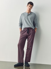 Red Check/Grey Check Jersey Pyjama Bottoms 2 Pack - Image 4 of 10