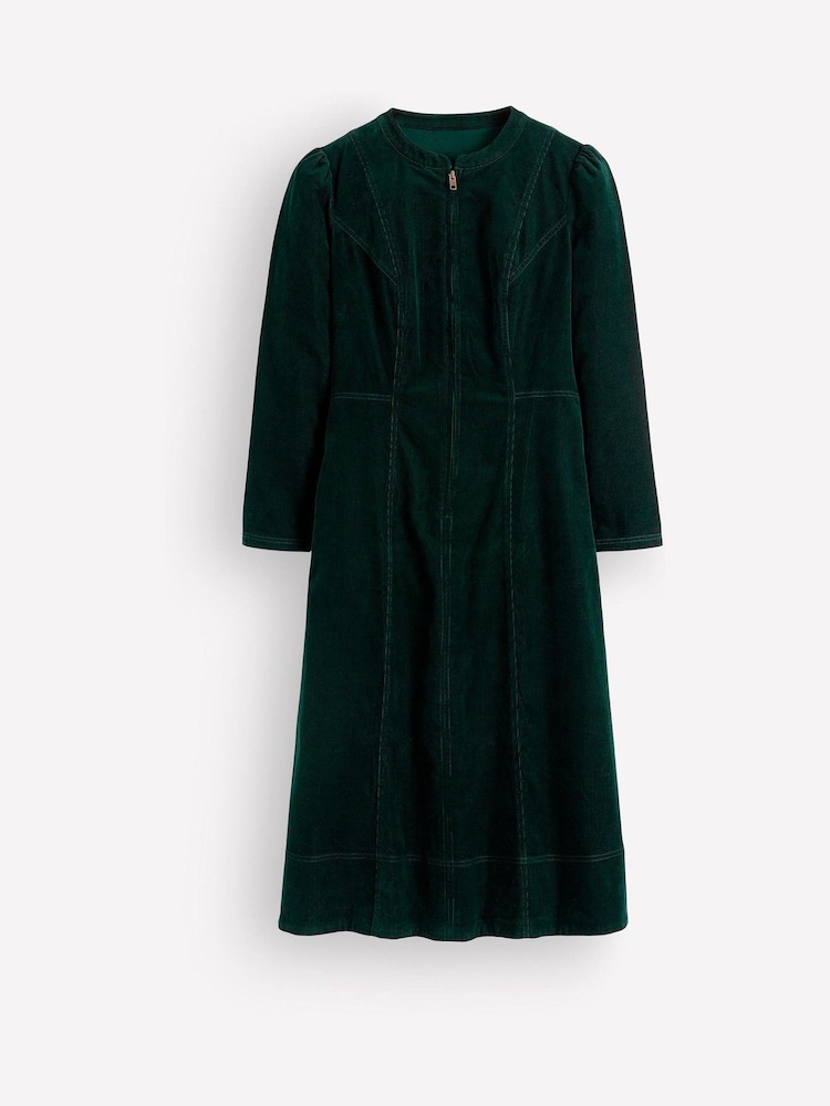 Boden Green Una Cord Midi Dress - Image 5 of 5 Boden Green Una Cord Midi Dress - Image 5 of 5