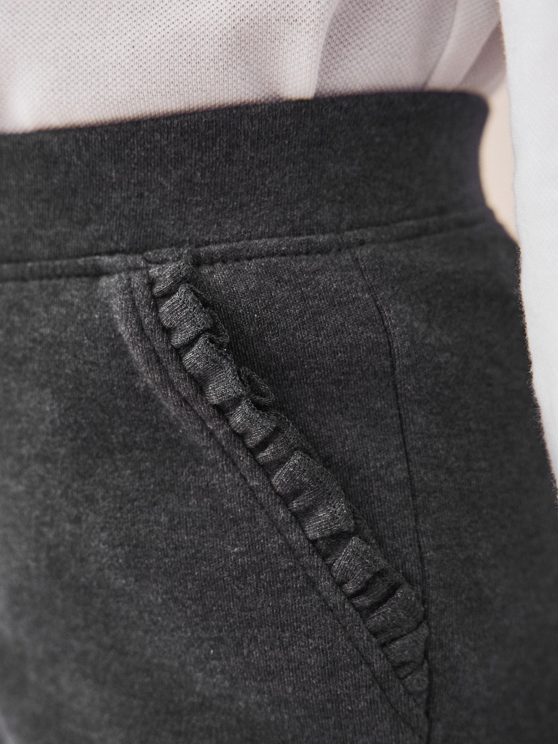 Buy Charcoal Grey Pull-On Cotton Rich Stretch School Trousers (3