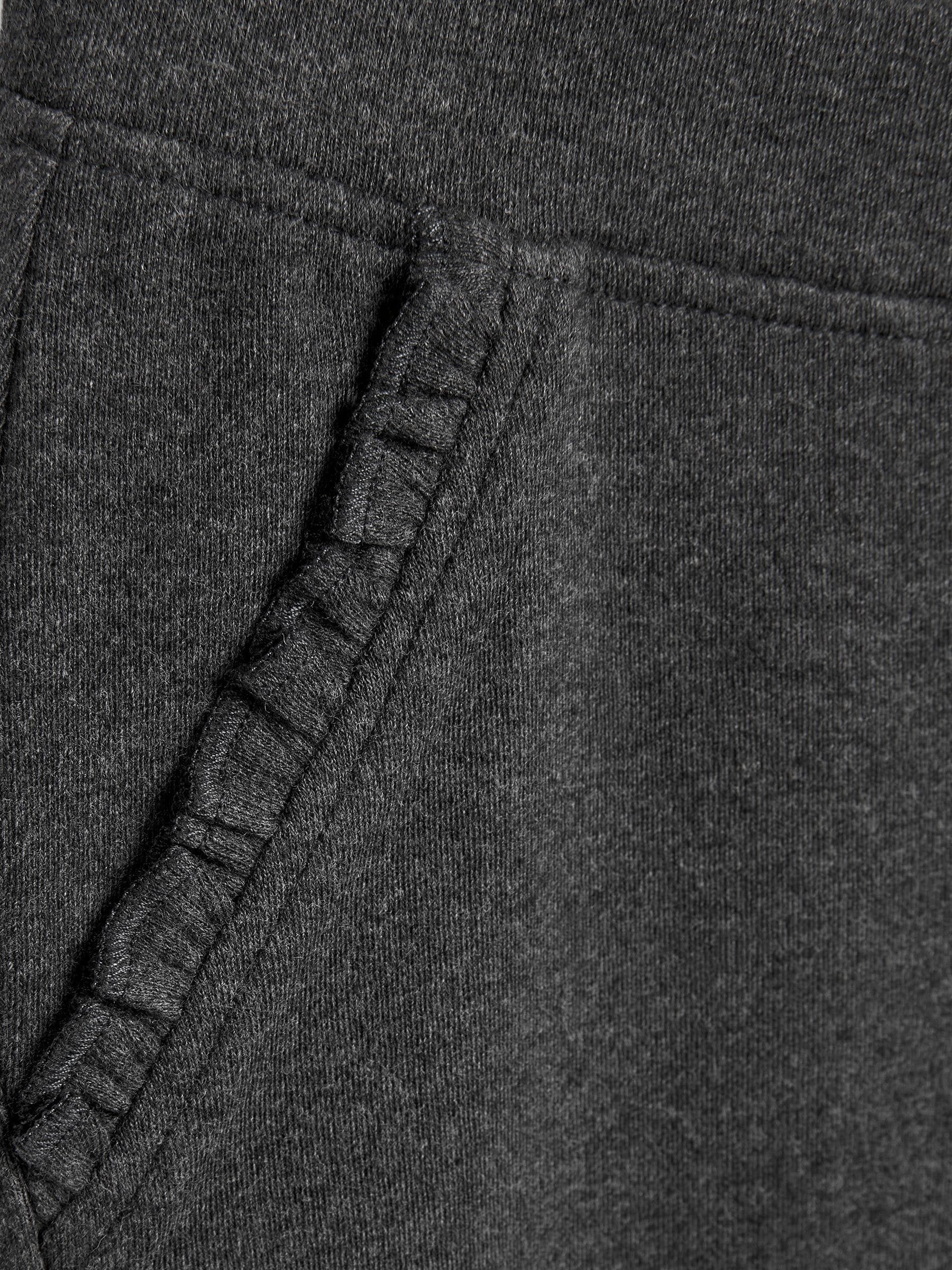Buy Charcoal Grey Pull-On Cotton Rich Stretch School Trousers (3