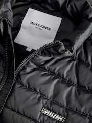 JACK & JONES Grey Lightweight Puffer Gilet - Image 10 of 10