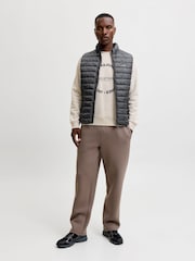 JACK & JONES Grey Lightweight Puffer Gilet - Image 2 of 10