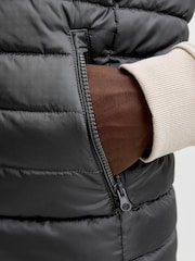 JACK & JONES Grey Lightweight Puffer Gilet - Image 4 of 10