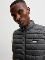 JACK & JONES Grey Lightweight Puffer Gilet - Image 6 of 10