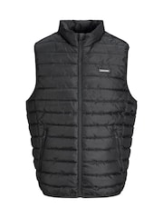 JACK & JONES Grey Lightweight Puffer Gilet - Image 7 of 10
