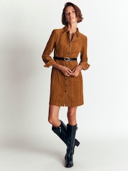 Boden Brown Rhoda Cord Short Dress - Image 5 of 6