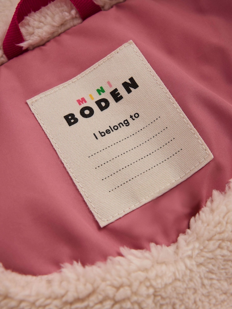 Boden Pink Fun Padded Coat - Image 4 of 4 Boden Pink Fun Padded Coat - Image 4 of 4