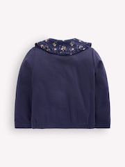 Boden Blue Fleece Lined Zip-Through Sweat Top - Image 2 of 3