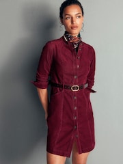 Boden Red Zara Cord Short Dress - Image 1 of 5