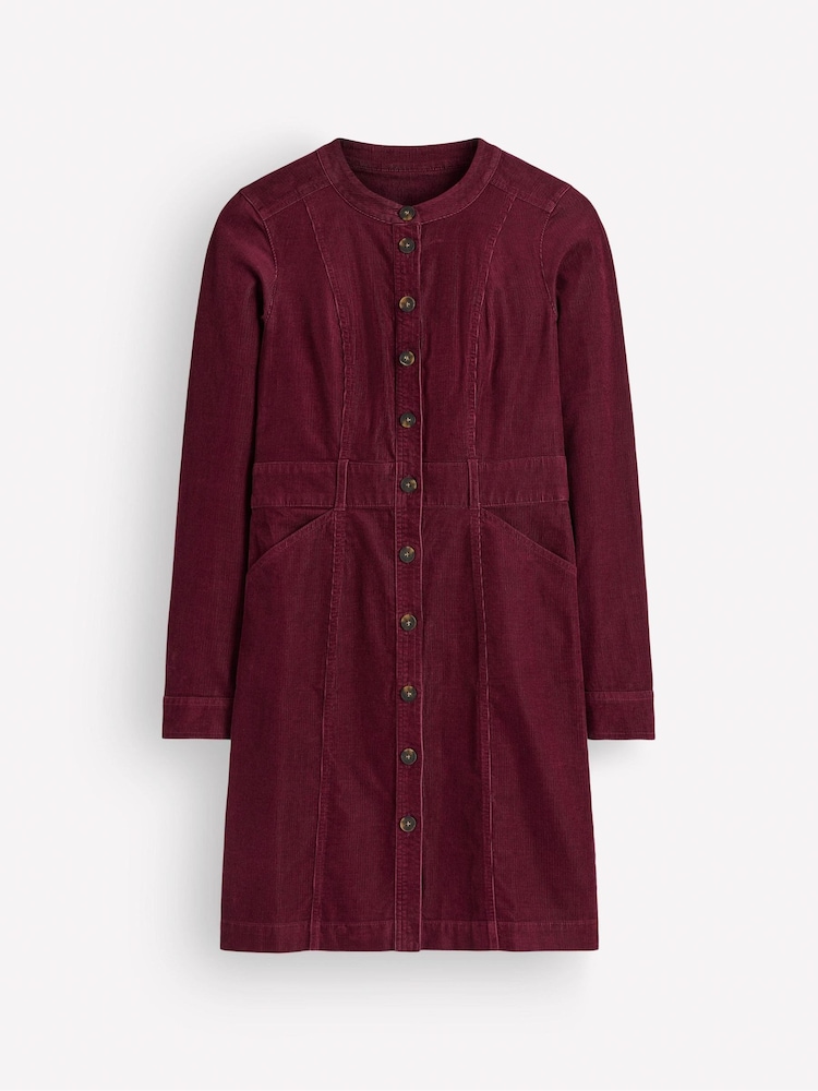 Boden Red Zara Cord Short Dress - Image 5 of 5 Boden Red Zara Cord Short Dress - Image 5 of 5