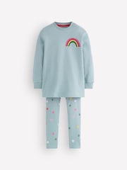 Boden Blue Fun Sweatshirt Tunic Set - Image 1 of 3