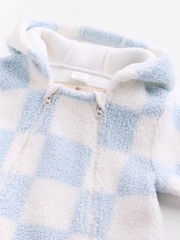 Blue/White Checkerboard Baby Pramsuit (0mths-2yrs) - Image 8 of 11