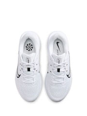 Nike White/Black Quest 6 Road Running Trainers - Image 8 of 11