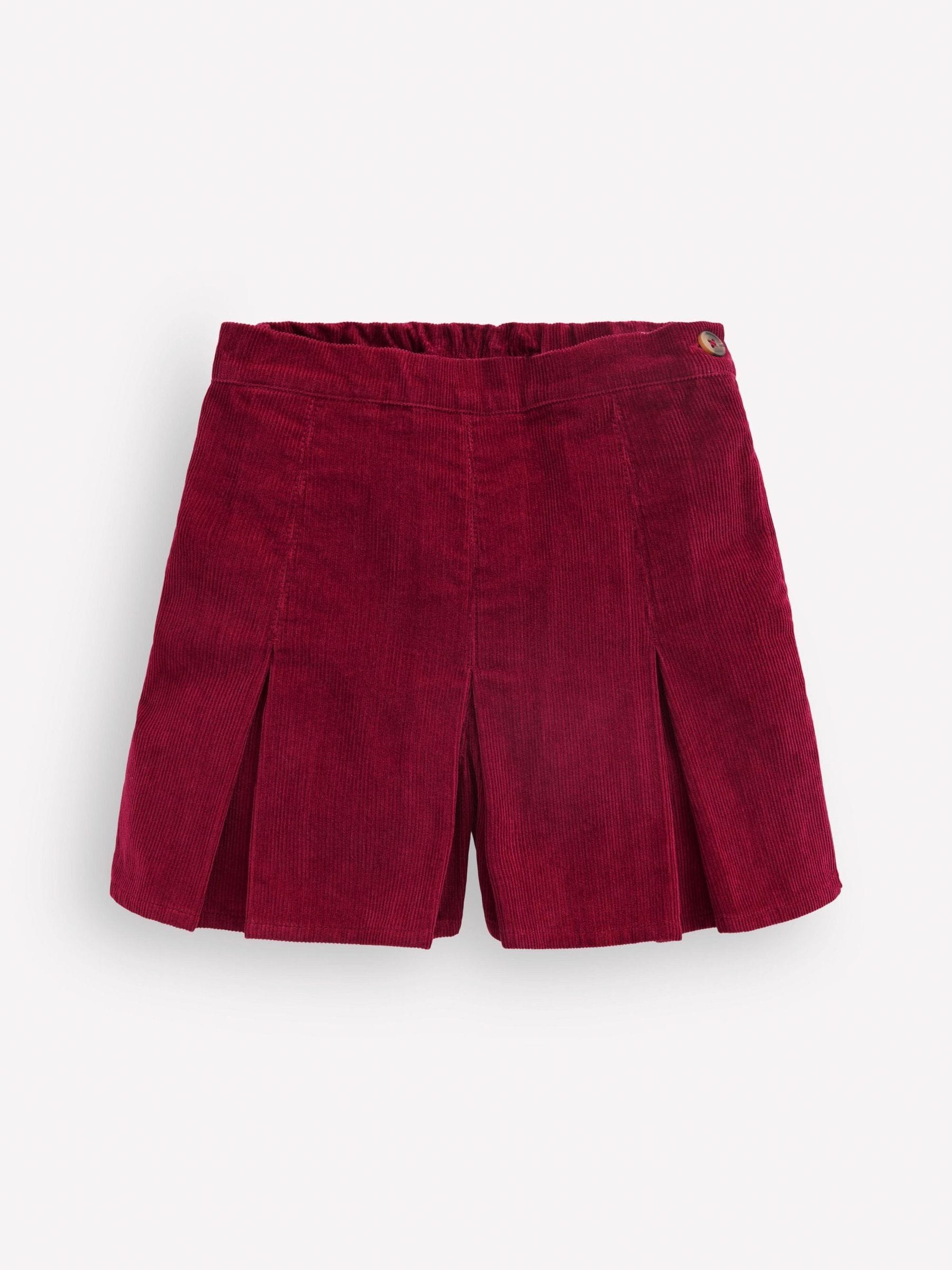 Boden Unisex Kids Red Pleated Skort - Image 1