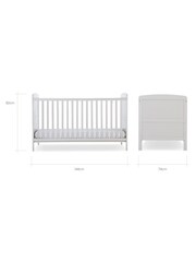 CuddleCo Grey Juliet Cot Bed - Image 7 of 7