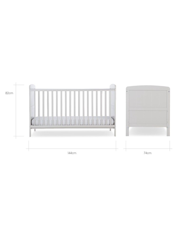 CuddleCo Grey Juliet Cot Bed - Image 7 of 7