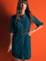 Boden Blue Zara Cord Short Dress - Image 1 of 5