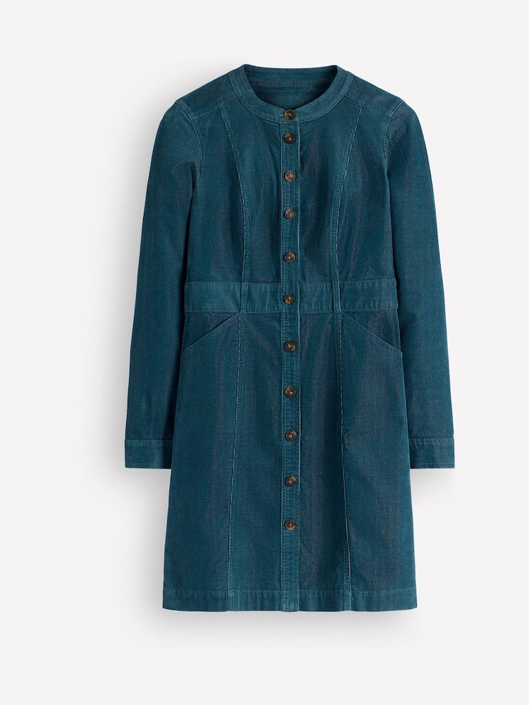 Boden Blue Zara Cord Short Dress - Image 5 of 5 Boden Blue Zara Cord Short Dress - Image 5 of 5