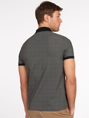 أسود - قميص بولو رياضي من القطن 100% للرجال من ‎Barbour®‎ - صورة 3 من 8