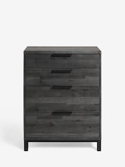 Black Bronx Oak Effect 4 Drawer Chest of Drawers - Image 8 of 10