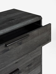 Black Bronx Oak Effect 4 Drawer Chest of Drawers - Image 9 of 10