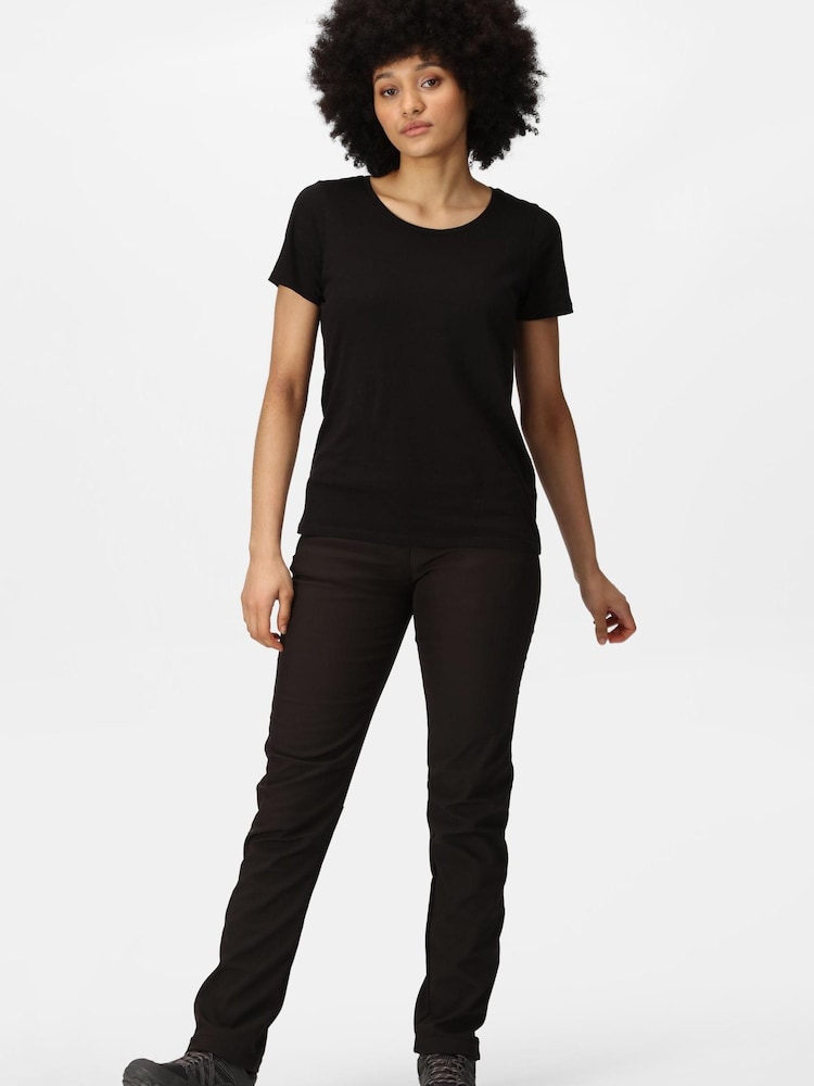 Regatta Black Womens Geo II Softshell Trousers - Image 1 of 8