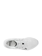 Nike White/Black Quest 6 Road Running Trainers - Image 6 of 9