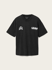 AllSaints Black Chromium Short Sleeve Crew Neck T-Shirt - Image 6 of 6