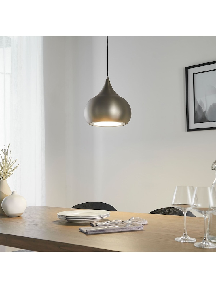 Gallery Home Silver Pierce Ceiling Light Pendant - Image 1 of 8