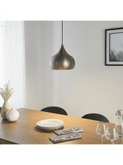 Gallery Home Silver Pierce Ceiling Light Pendant - Image 2 of 8
