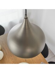 Gallery Home Silver Pierce Ceiling Light Pendant - Image 4 of 8