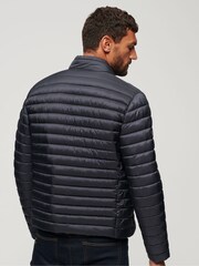 Superdry Blue Lightweight Short Puffer Coat - Image 4 of 9