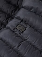 Superdry Blue Lightweight Short Puffer Coat - Image 8 of 9